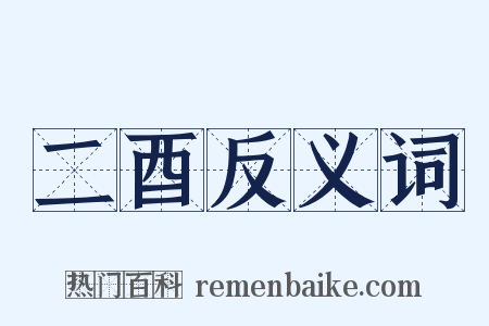 二酉反义词是什么意思的图片